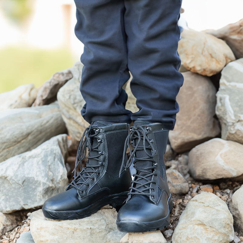 Men's Genuine Leather Tactical Combat Boots Thermal Protection