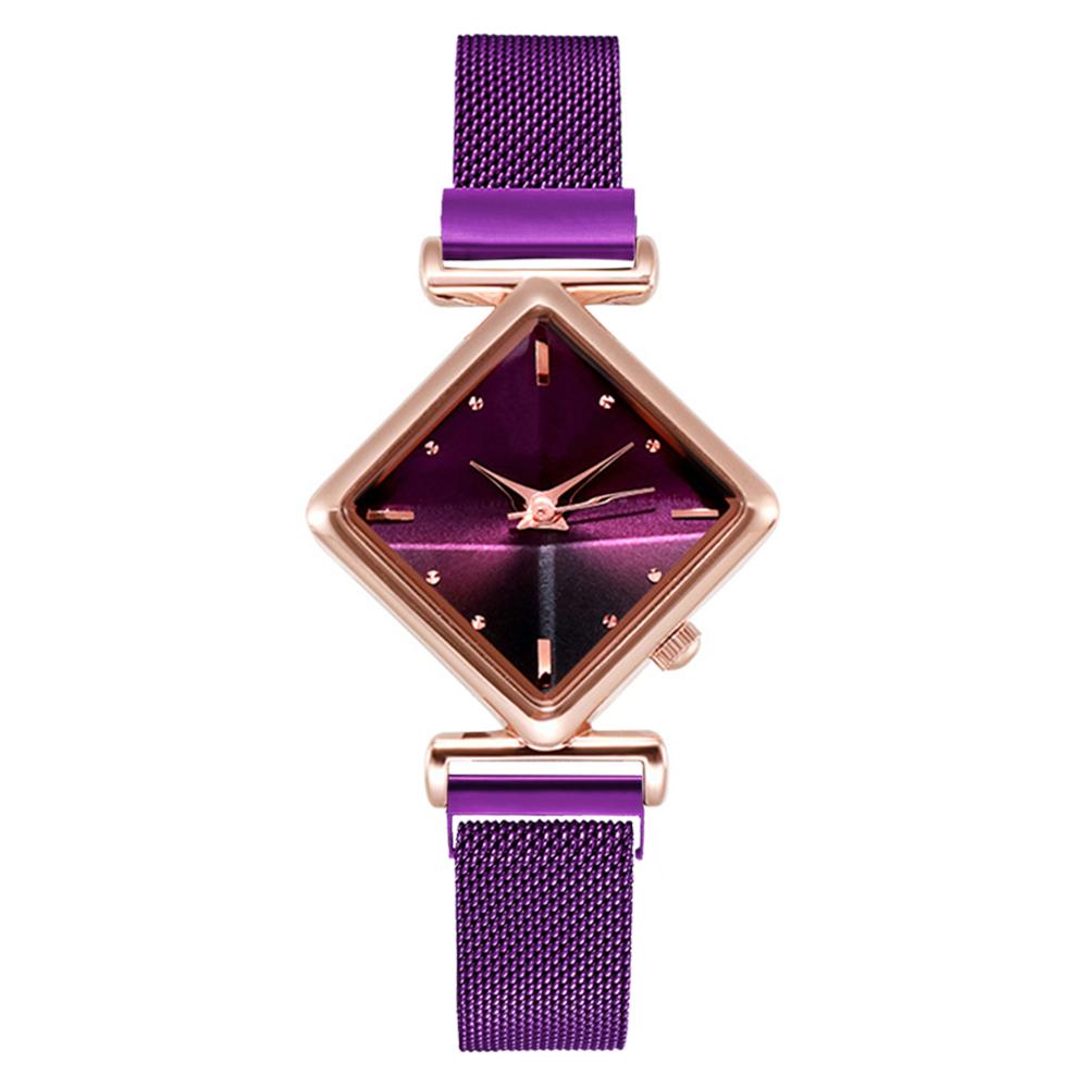 Women's Luxury Square Gradient Magnetic Quartz Wrist Watch