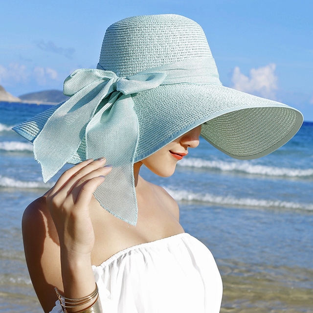 Women's Summer Straw Hat Wide Brim Beach Fashion