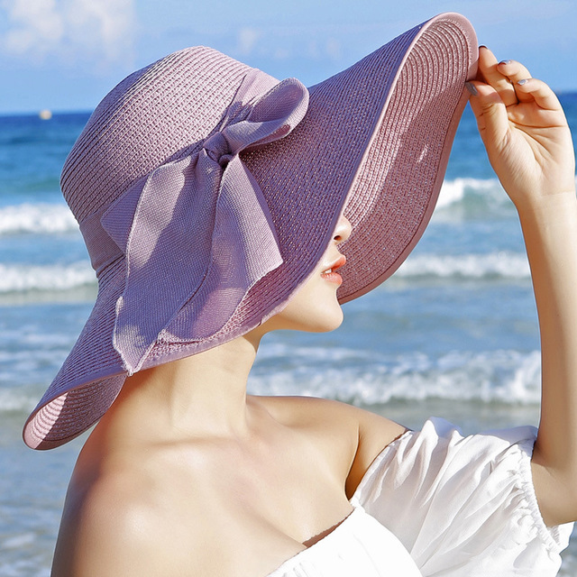 Women's Summer Straw Hat Wide Brim Beach Fashion