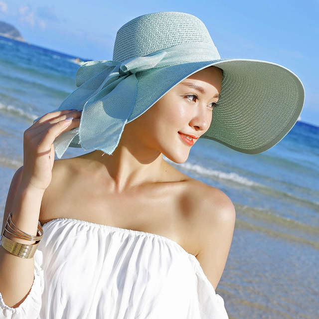 Women's Summer Straw Hat Wide Brim Beach Fashion
