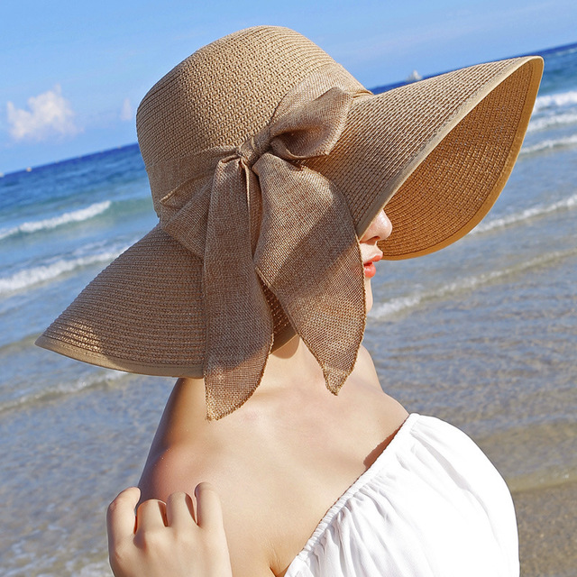Women's Summer Straw Hat Wide Brim Beach Fashion