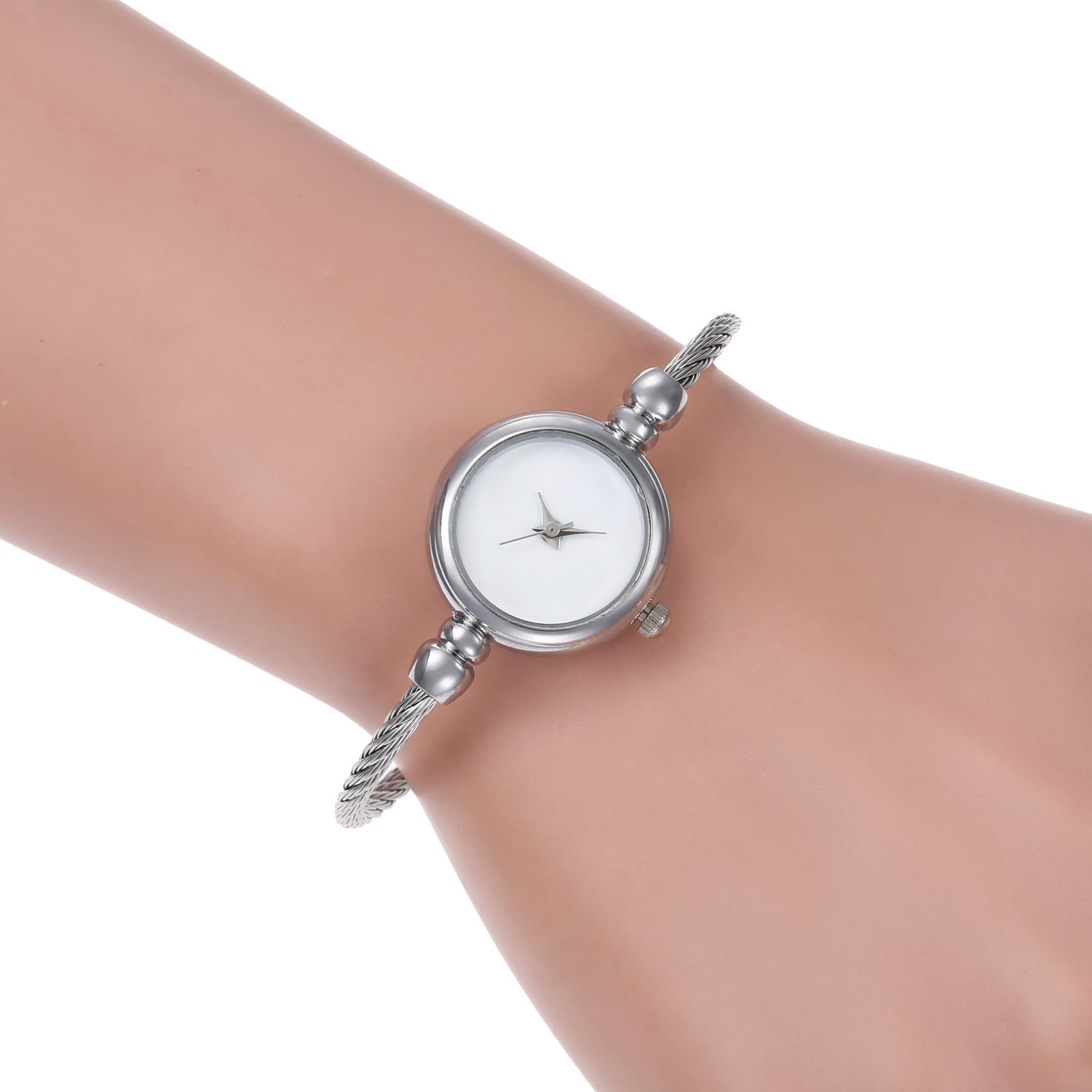Women's Chic Alloy Wire Bracelet Fashion Quartz Watch
