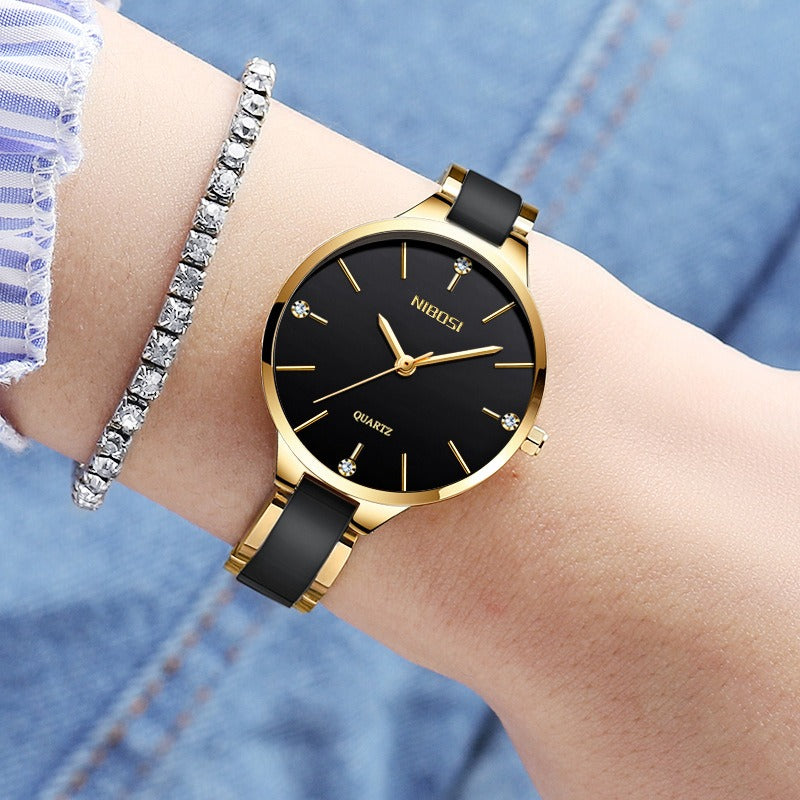 Women's Luxury Ceramic Bracelet Quartz Fashion Watch