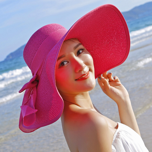 Women's Summer Straw Hat Wide Brim Beach Fashion