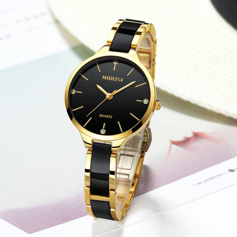 Women's Luxury Ceramic Bracelet Quartz Fashion Watch