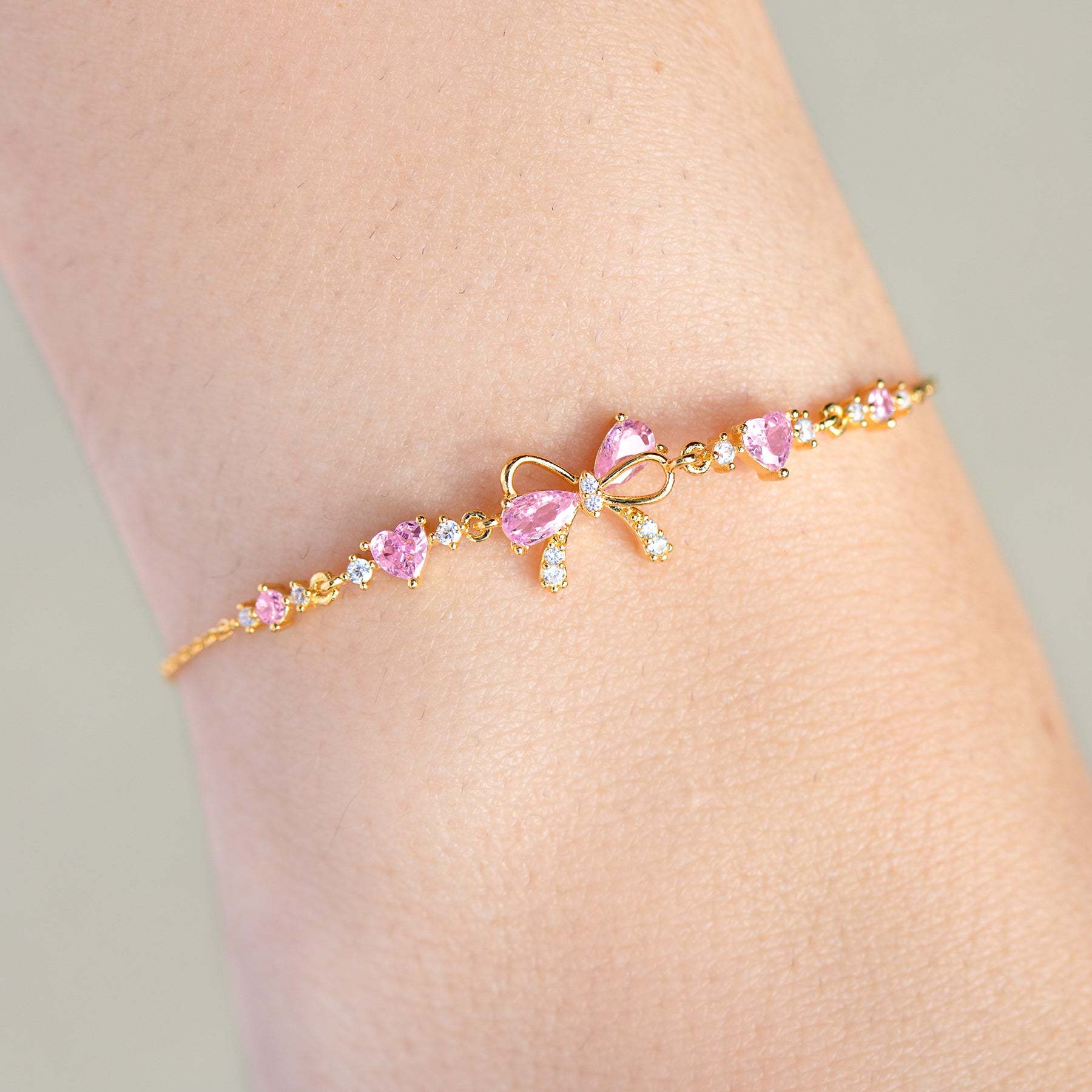 Cute Butterfly Zircon Love Bracelet for Women Gift