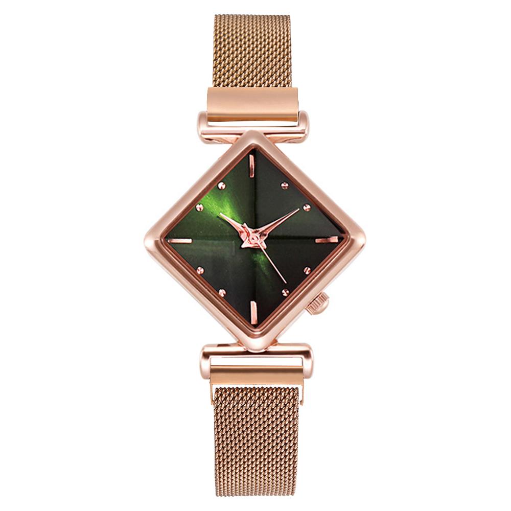 Women's Luxury Square Gradient Magnetic Quartz Wrist Watch
