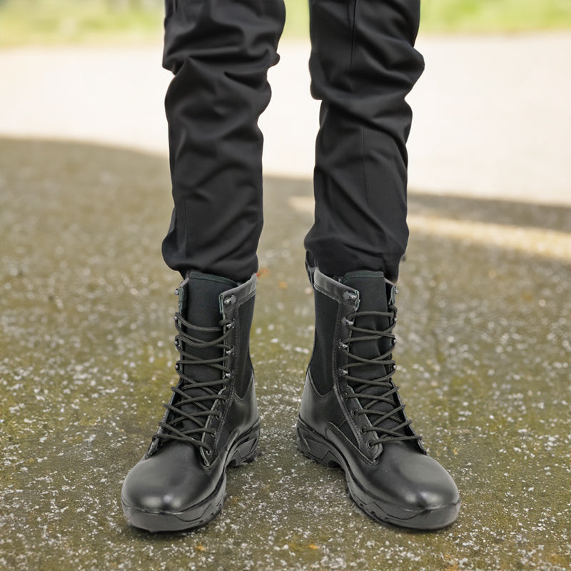 Men's Genuine Leather Tactical Combat Boots Thermal Protection