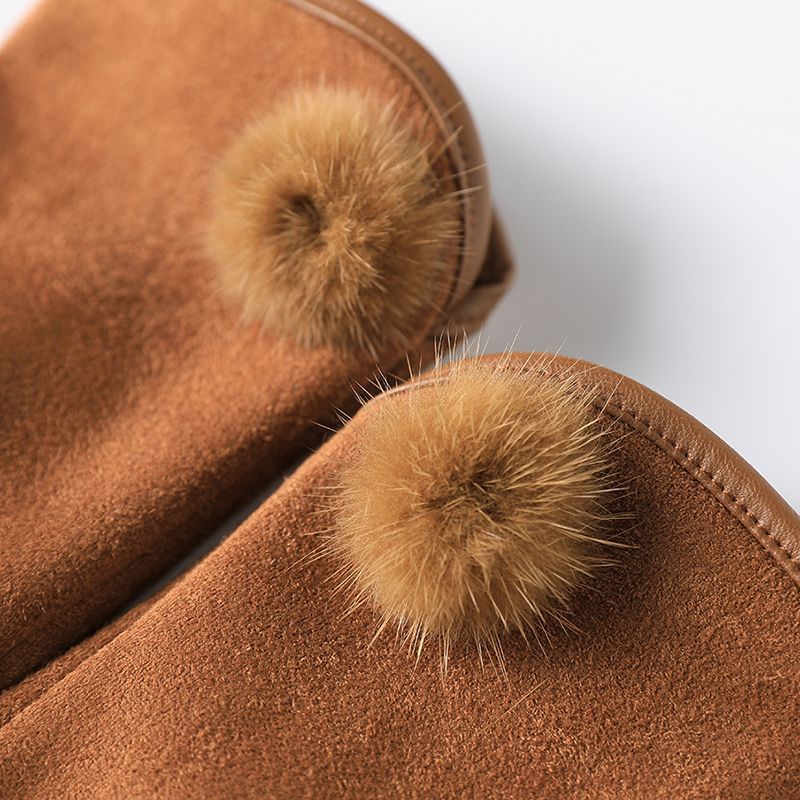 Women's Korean Style Winter Fleece Warm Fashion Gloves