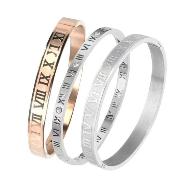 Women's Stainless Steel Titanium Bracelet Non-Fading Fashion Jewelry