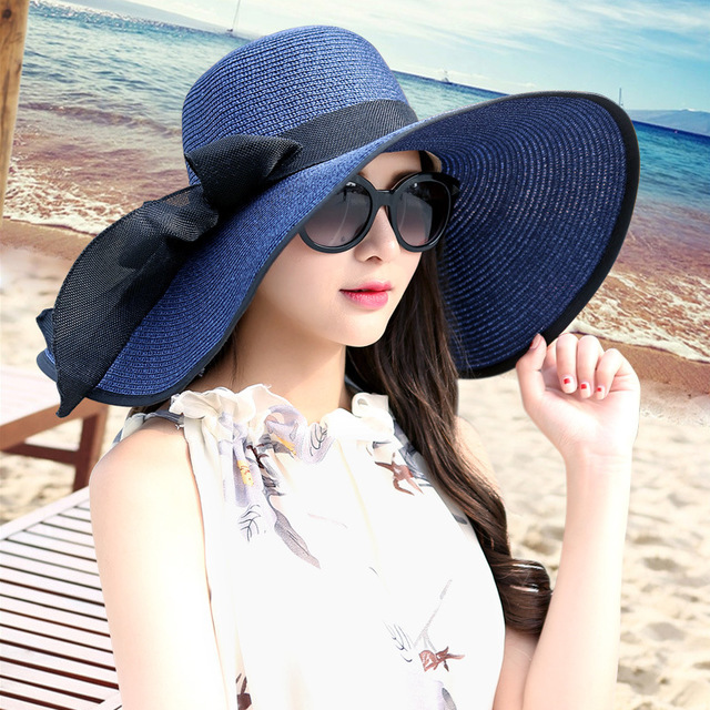 Women's Summer Straw Hat Wide Brim Beach Fashion