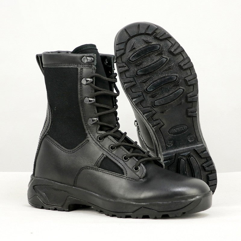 Men's Genuine Leather Tactical Combat Boots Thermal Protection
