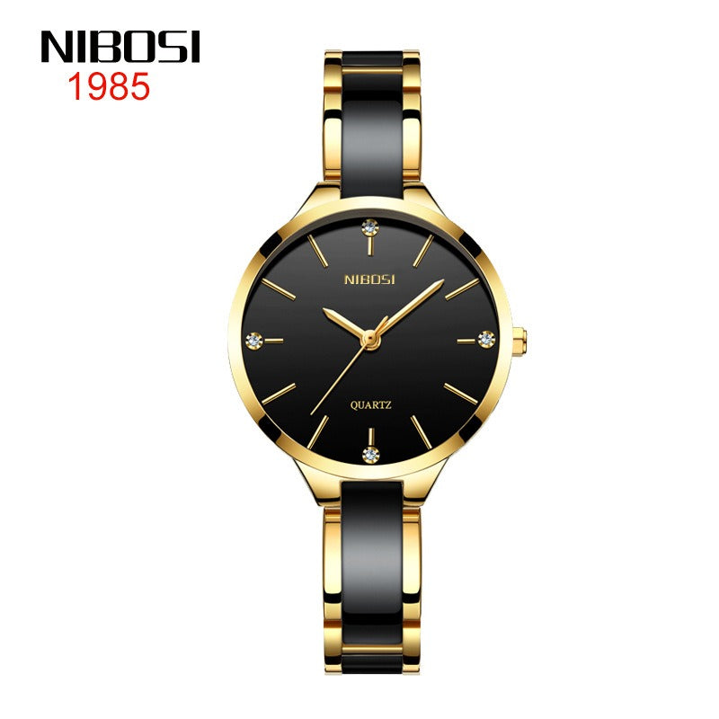 Women's Luxury Ceramic Bracelet Quartz Fashion Watch