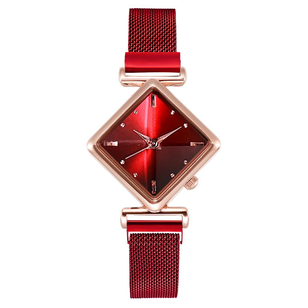 Women's Luxury Square Gradient Magnetic Quartz Wrist Watch
