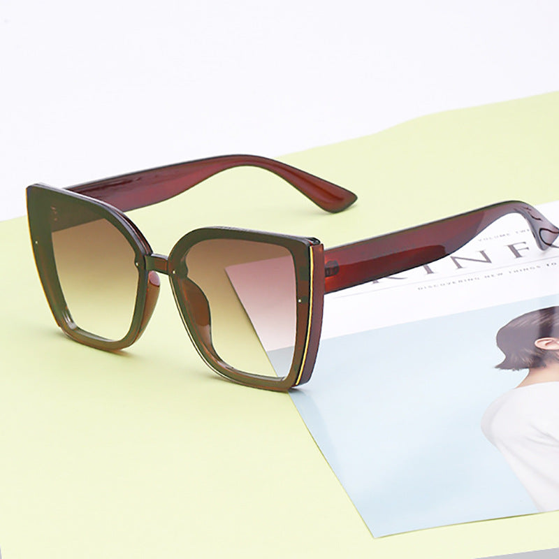 Women's Oversized Cat-Eye UV Protection Fashion Sunglasses