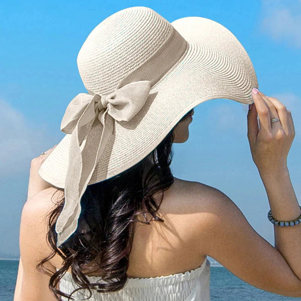 Women's Summer Straw Hat Wide Brim Beach Fashion