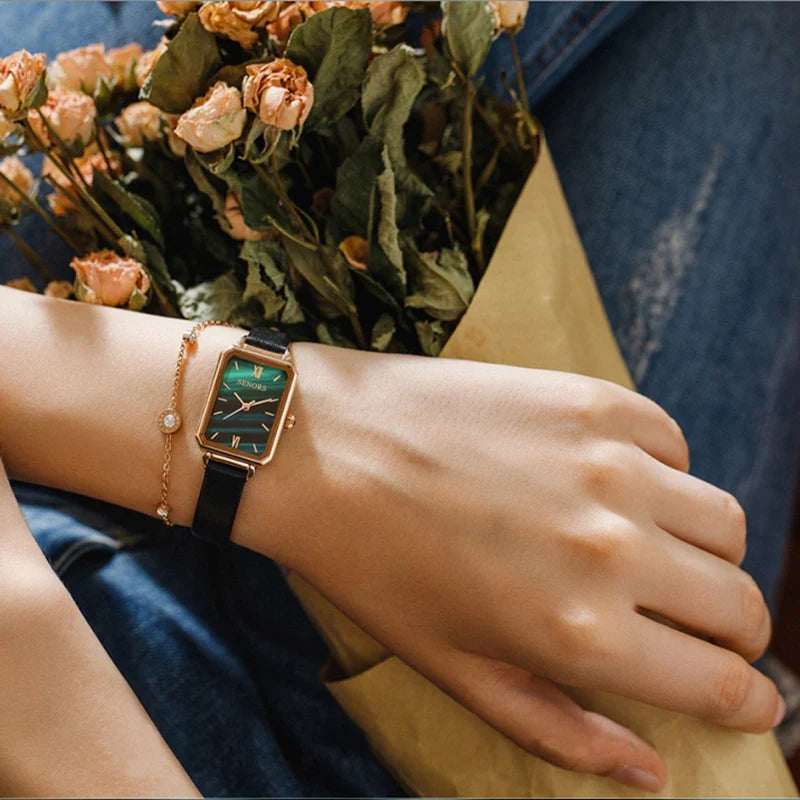 Women's Rose Gold Stainless Steel Mesh Quartz Watch Waterproof