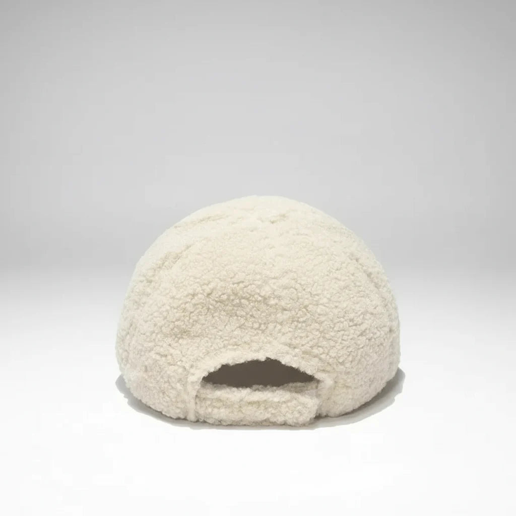 Women's Korean Style Lamb Wool Plush Winter Baseball Cap