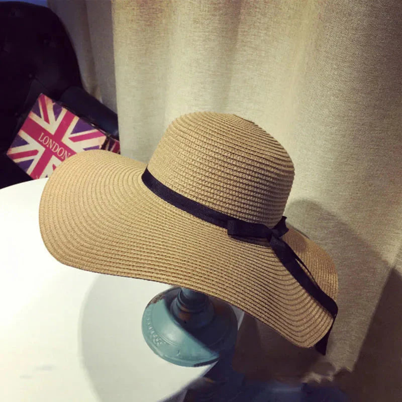 Women's Summer Straw Hat Wide Brim Beach Fashion
