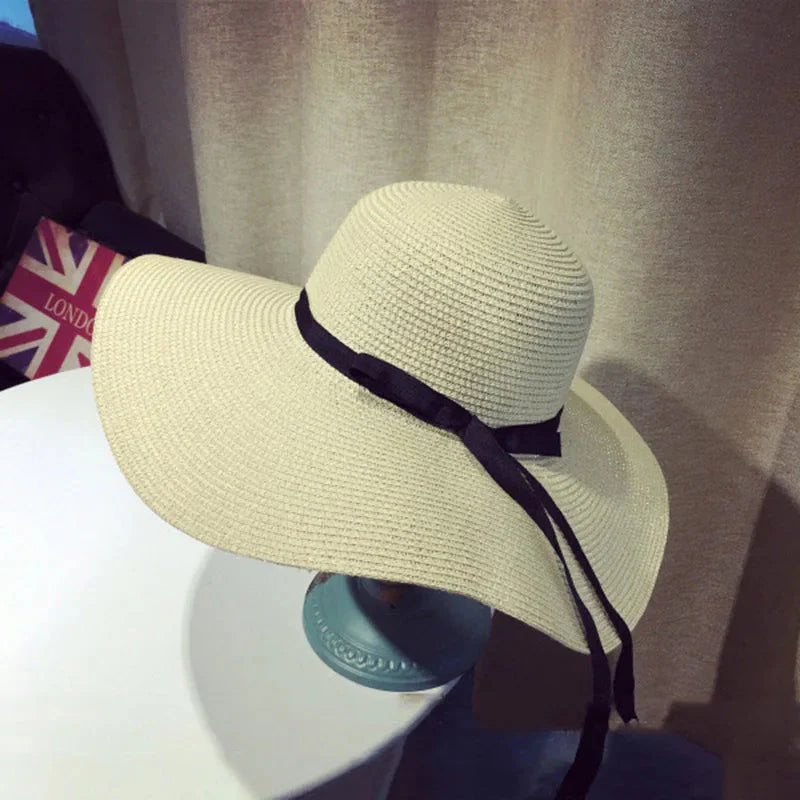 Women's Summer Straw Hat Wide Brim Beach Fashion
