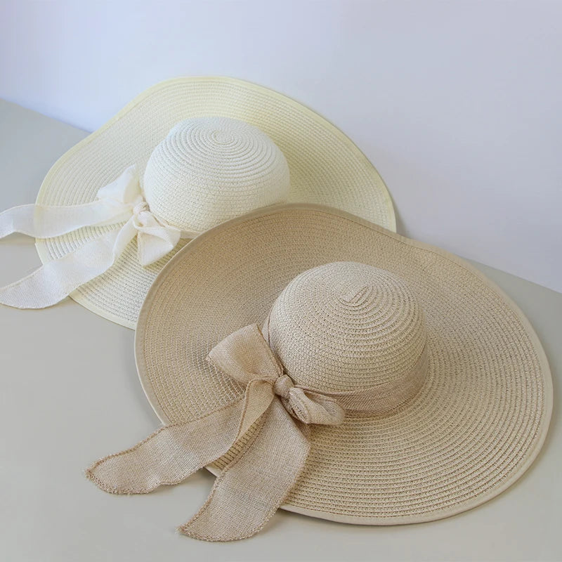Women's Summer Straw Hat Wide Brim Beach Fashion