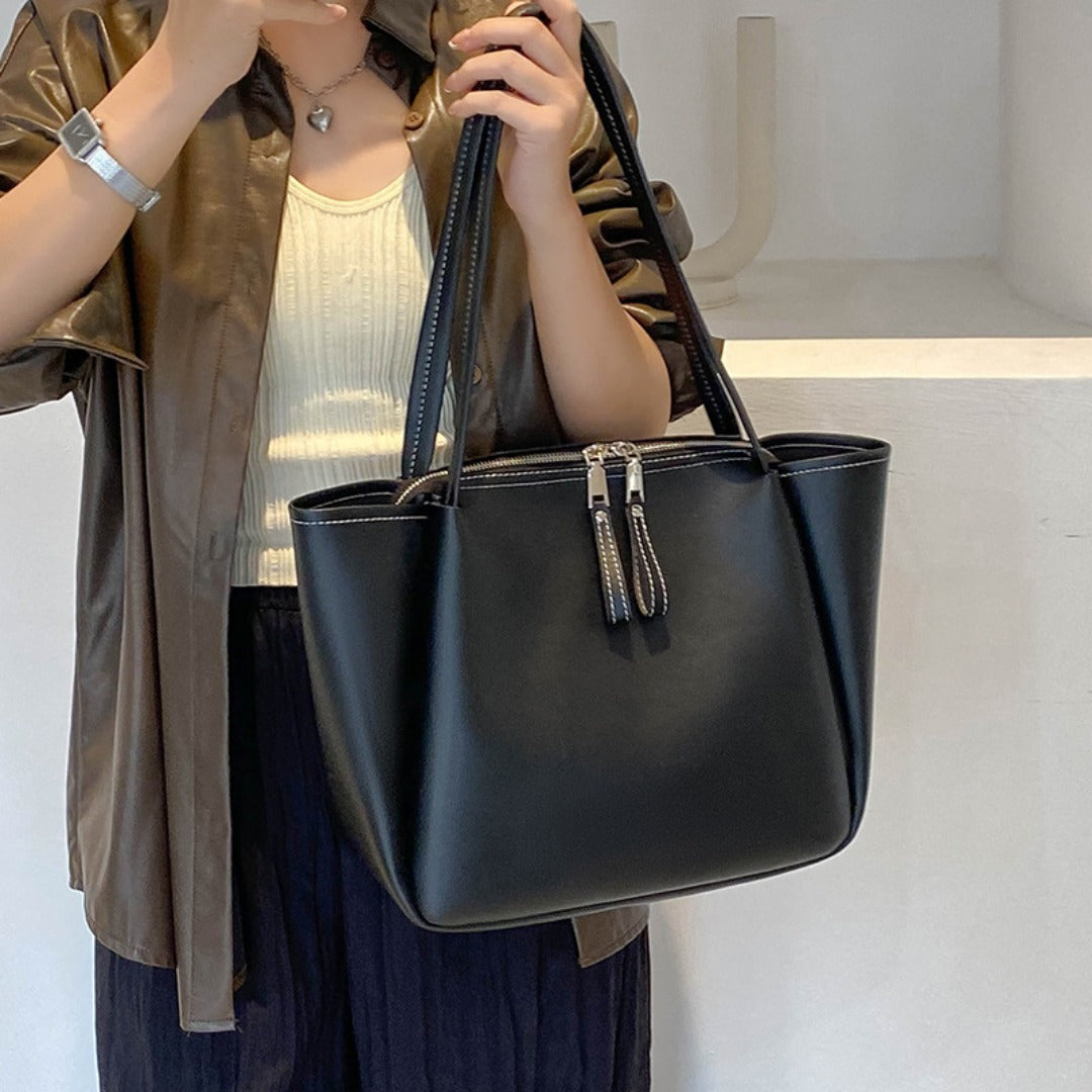 Women's Large Soft PU Leather Hobo Tote Bag