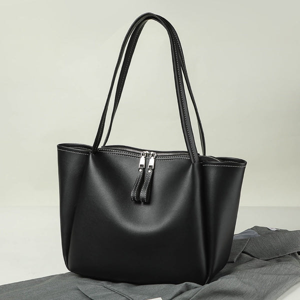 Women's Large Soft PU Leather Hobo Tote Bag