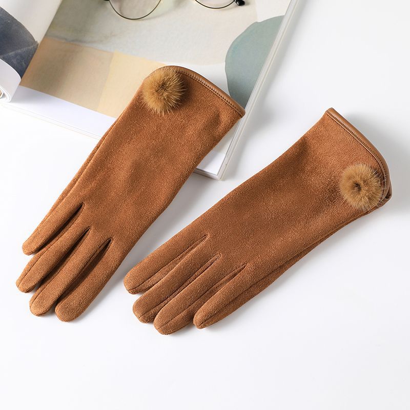 Women's Korean Style Winter Fleece Warm Fashion Gloves