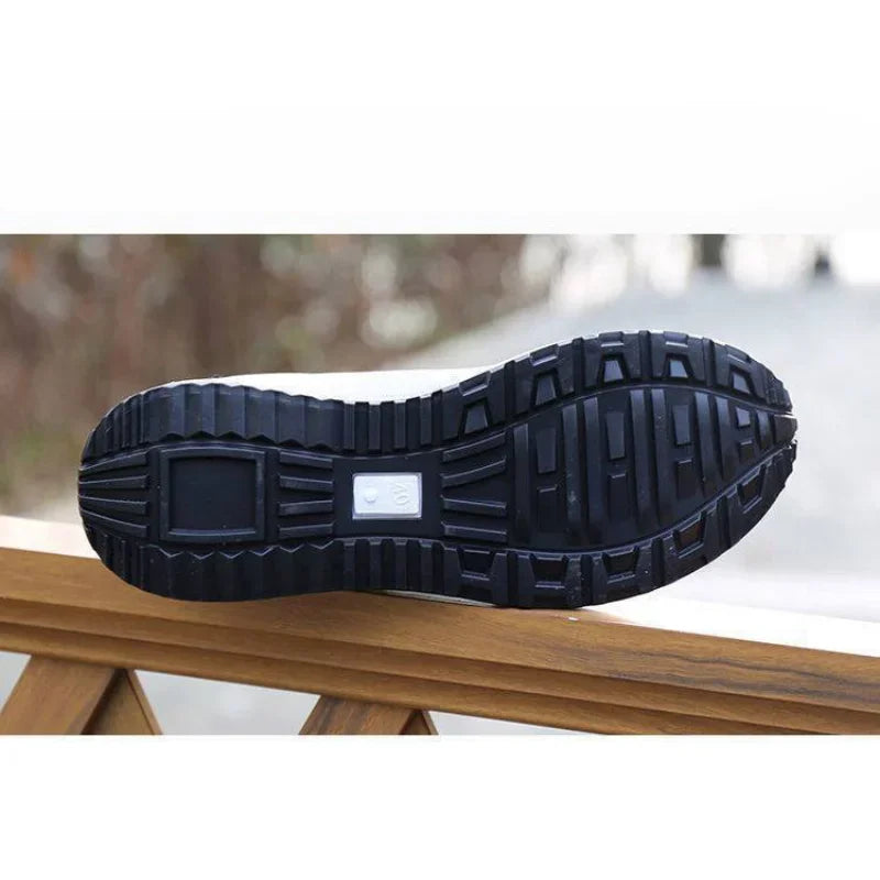 Men's Retro Running Sneakers Thick Sole Patchwork Sports Shoes
