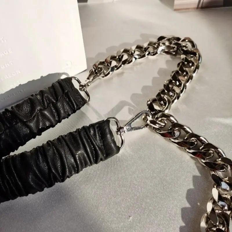 Women's Adjustable Metal Chain Link Fashion Waist Belt Jewelry
