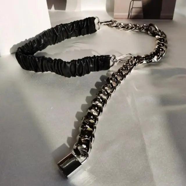 Women's Adjustable Metal Chain Link Fashion Waist Belt Jewelry