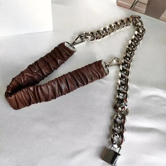 Women's Adjustable Metal Chain Link Fashion Waist Belt Jewelry