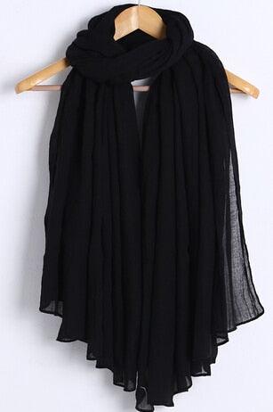 Women's Soft Cotton Viscose Lightweight Elegant Fashion Scarf Wrap
