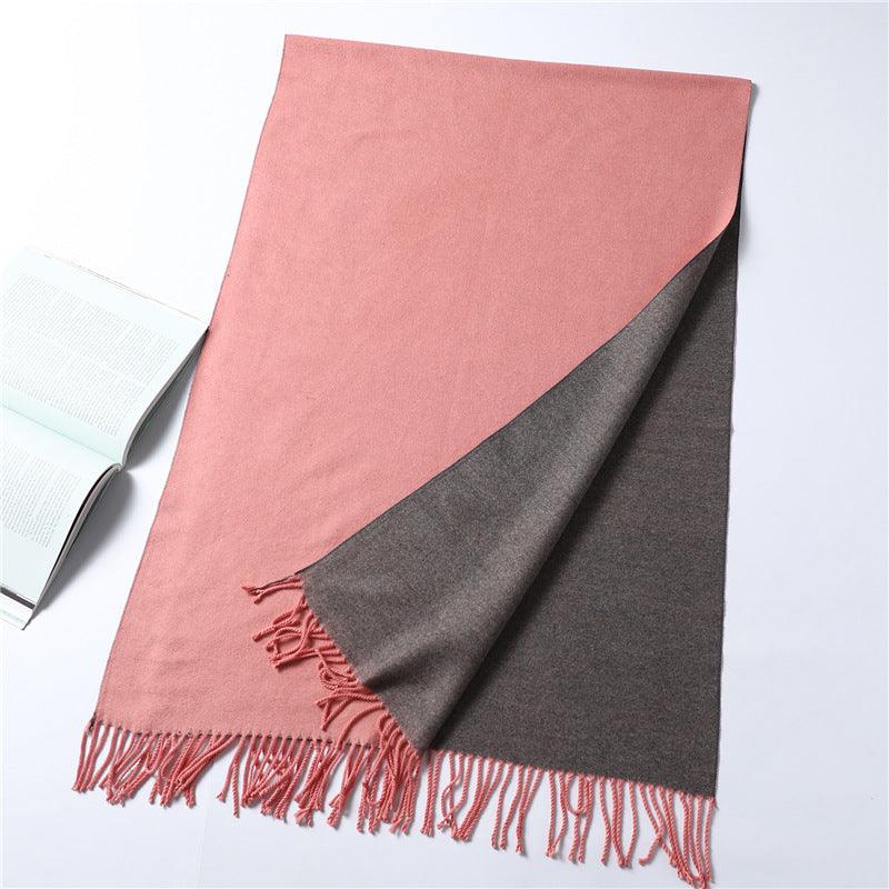 Women's Soft Cashmere Winter Warm Tassel Scarf Wrap