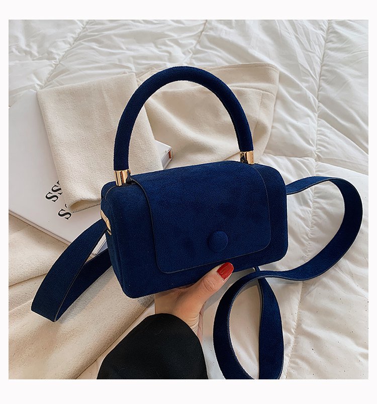 Women's Vintage PU Leather Suede Crossbody Shoulder Handbag Designer